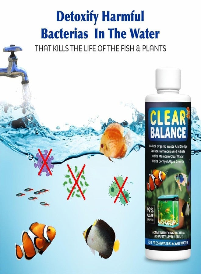 QUICZE Clear Balance Advanced Autometic Aquatic Remedies Aquarium Water Conditioner Combo for Fresh Water and Salt Water- (200ml Pack of 3) - Image 5